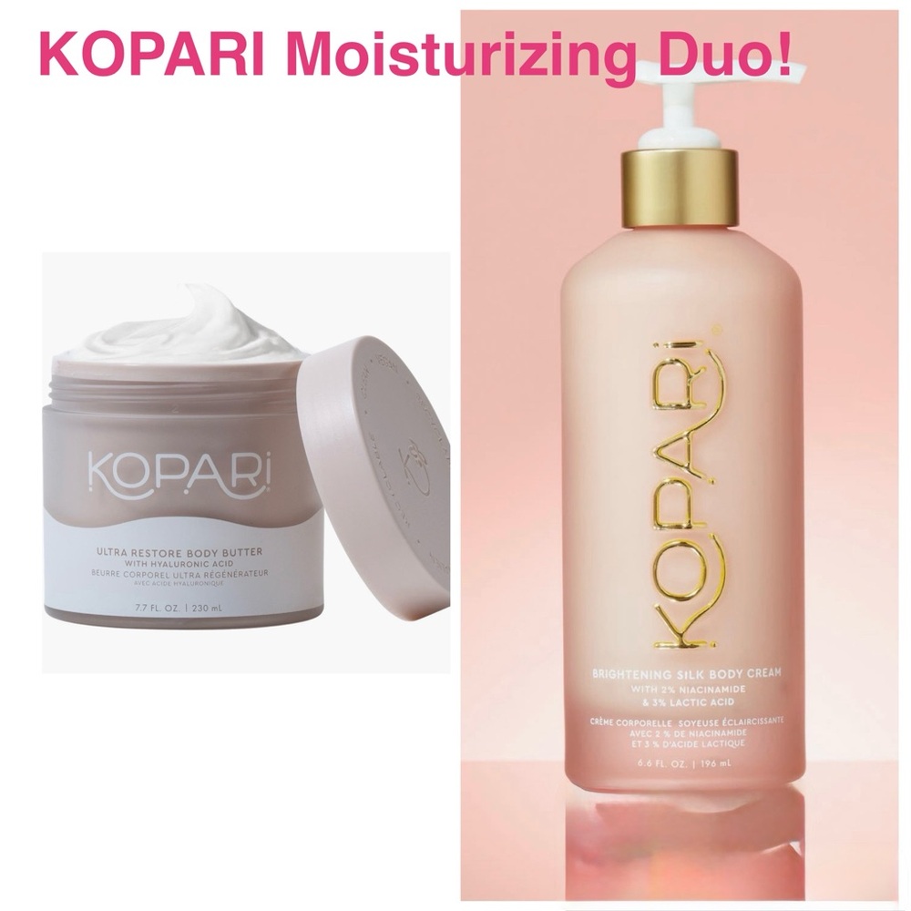 Kopari Moisturizing Duo! Full Size Body Butter & Body Cream, brand new!